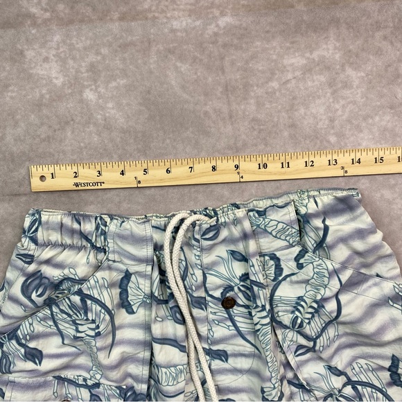 Tommy Bahama Swim Trunks Men's M Blue Relax Lobster All Over Print Beach Shorts - Picture 14 of 16
